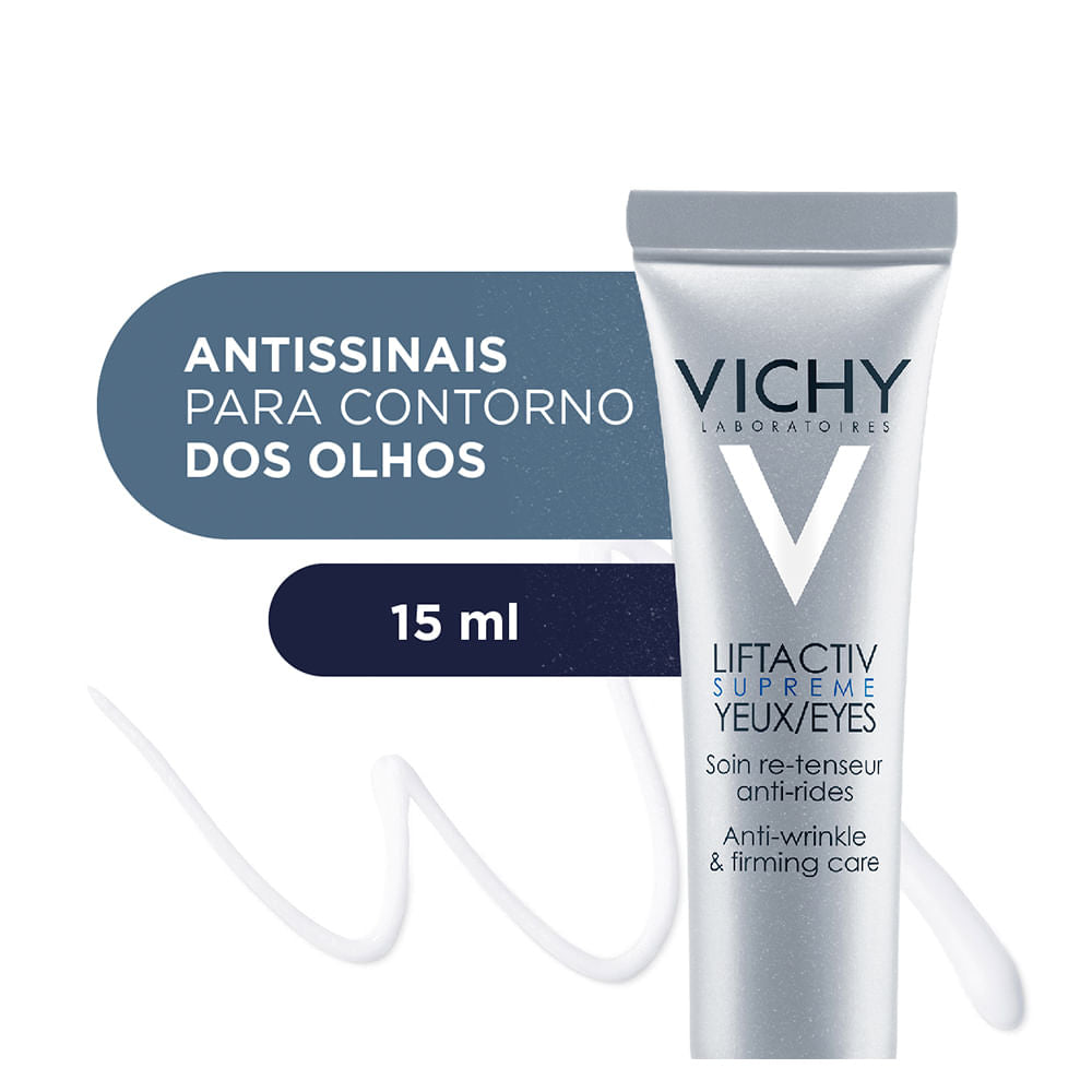Rejuvenescedor para Contorno dos Olhos Vichy - Liftactiv Supreme 15ml