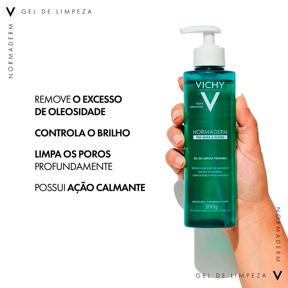 Vichy Normaderm Kit com 2 Unidades – Gel de Limpeza Facial Profunda 300g Kit