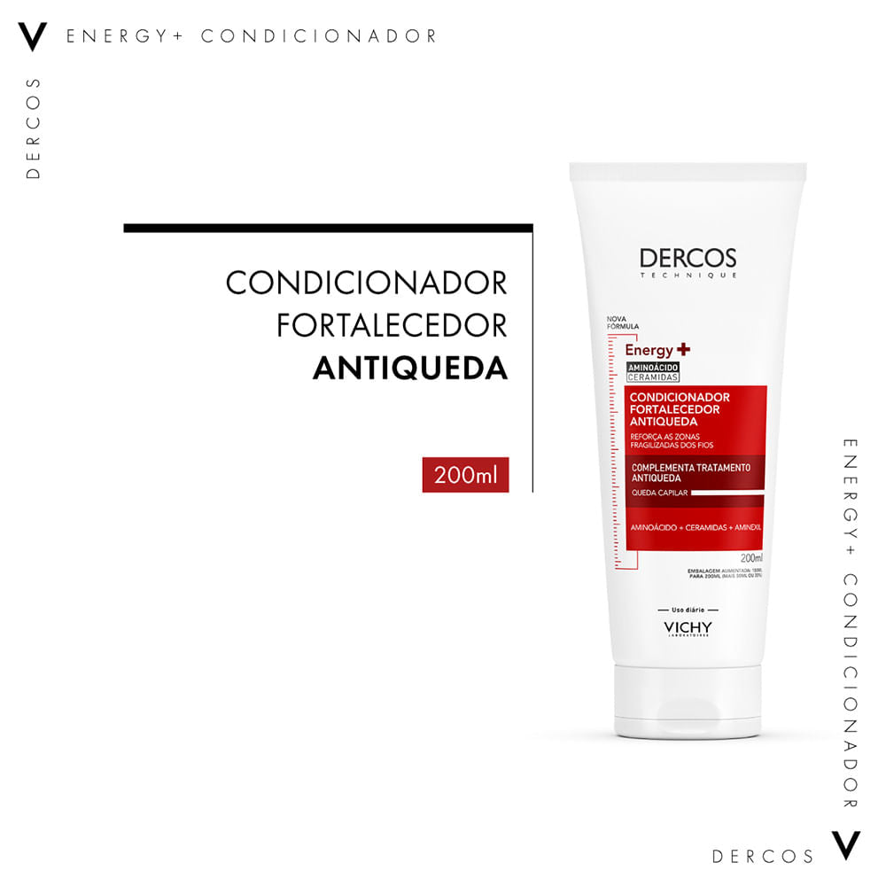 Condicionador Antiqueda e Fortalecedor Vichy Dercos Energy+ 200ml