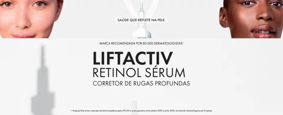 Sérum Facial Antirrugas Profundas com Retinol Puro Vichy Liftactiv 30ml