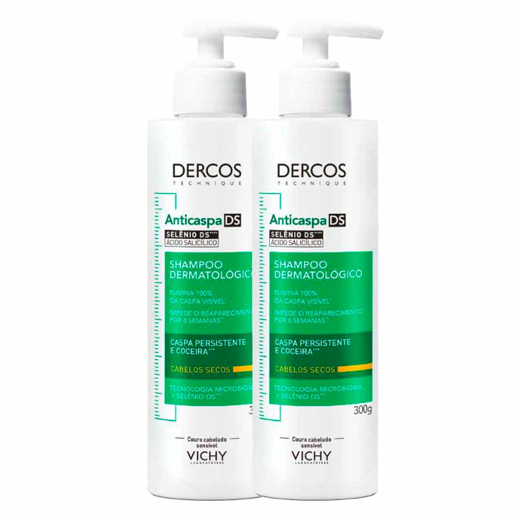 Vichy Dercos Anticaspa DS Shampoo para Cabelos Secos Kit com 2 Unidades Kit